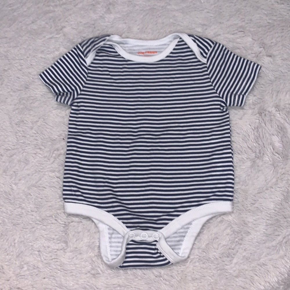 (3 for $10) joe fresh stripped bodysuit 3-6 months